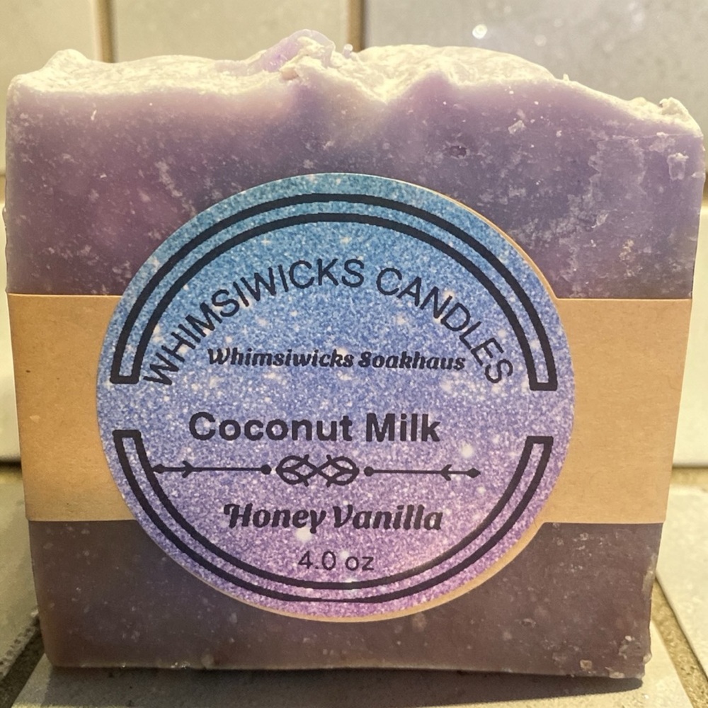 Hand Crafted Coconut Milk Soap - Honey Vanilla Scented